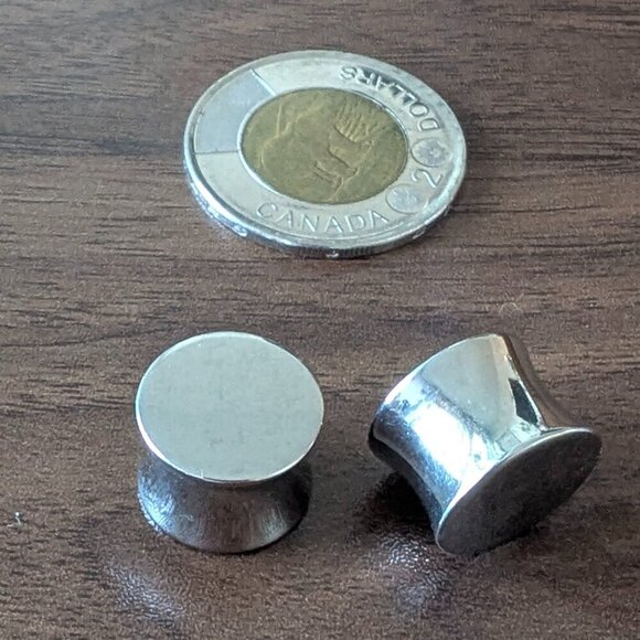 Jewelry - Stainless Steel ½” Solid Plugs with Double Flare